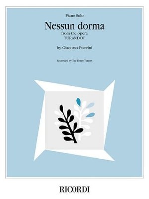 NESSUN DORMA (FROM THE OPERA TURANDOT): PIANO SOLO SHEET By The Three Tenors