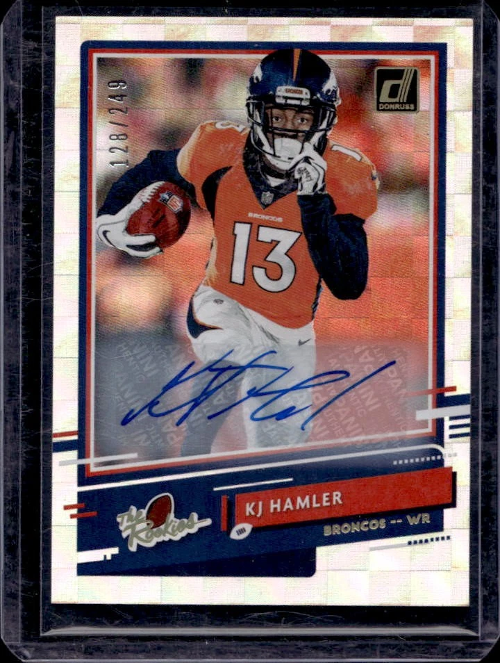 KJ Hamler Panini Donruss the Rookies #TRKH Autograph