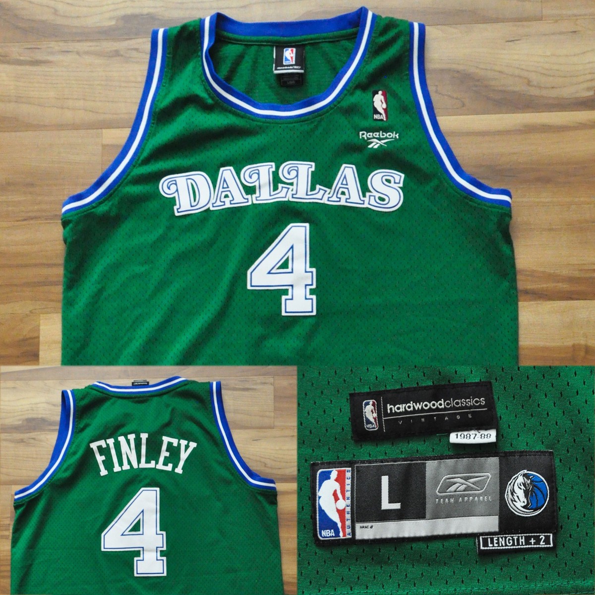 Michael Finley Dallas Mavericks Reebok Jersey Swingman Green HWC