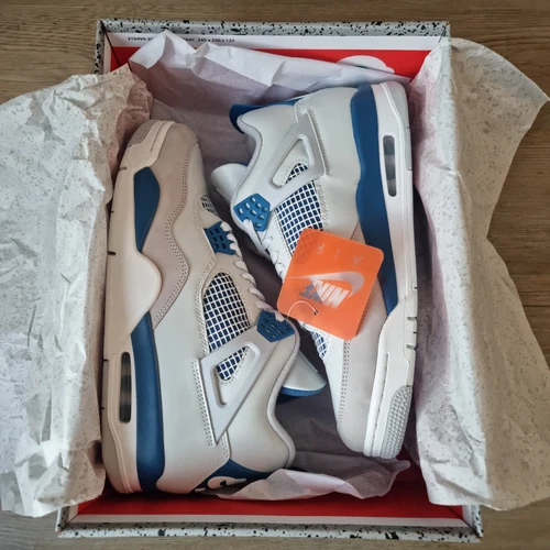 Nike Air Jordan 4 retrò blu militare 2024 UK9.5 DS OG ALL