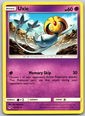 Uxie 41 UC Forbidden Light Pokemon NM/M