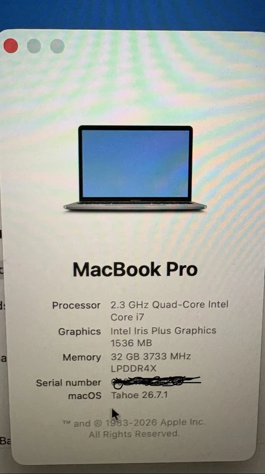 Apple MacBook Pro 13" 2020 · i7 · 32GB · 1TB, photo 2 of 4