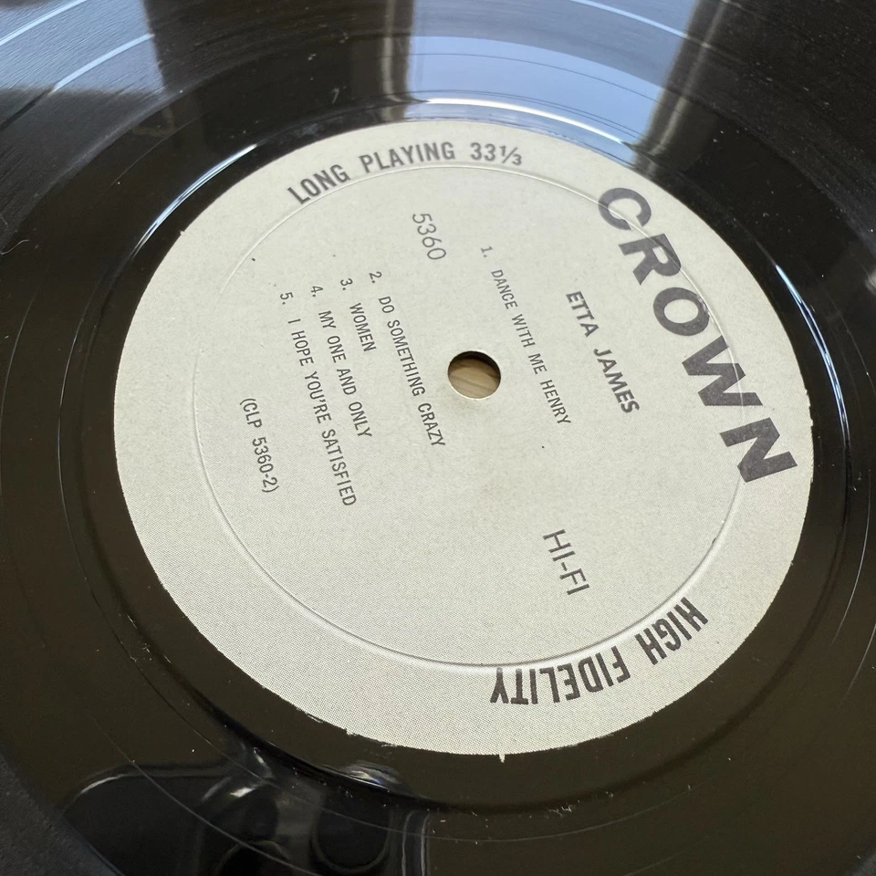 Etta James 1963 Mono US Pressing Dance With Me Henry In Shrink! Crown Records! Foto 3 de 4