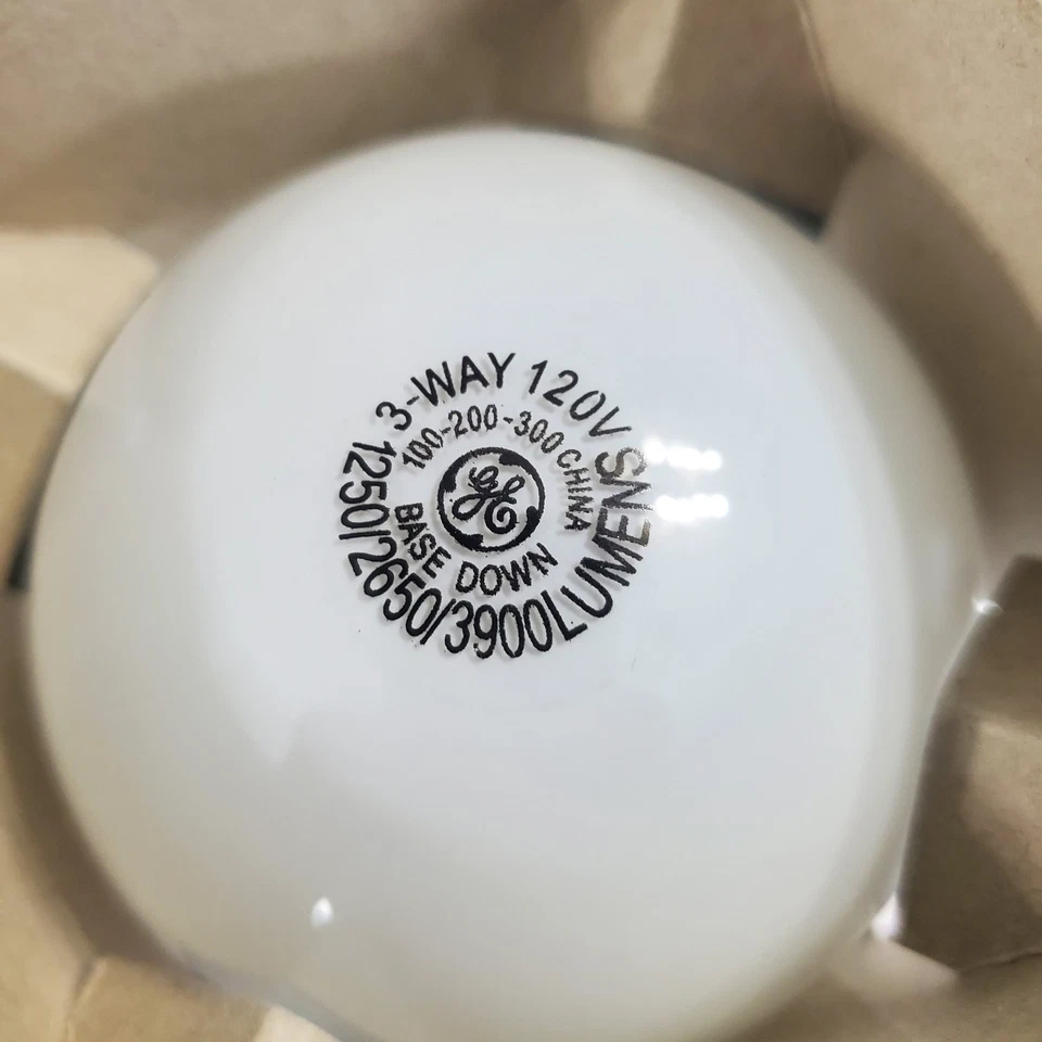 GE 3 Way Soft White 100/200/300 Watt E39 Mogul Base PS25 Light Bulb Volume Price - Image 4 of 4