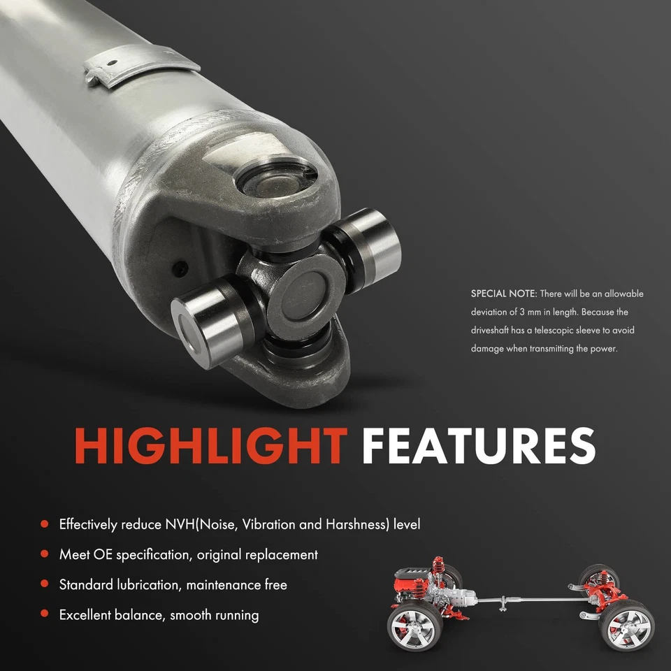 Conjunto de eje de transmisión para Chevrolet C1500 Suburban 1994-1997 GMC C2500 RWD trasero Foto 4 de 4