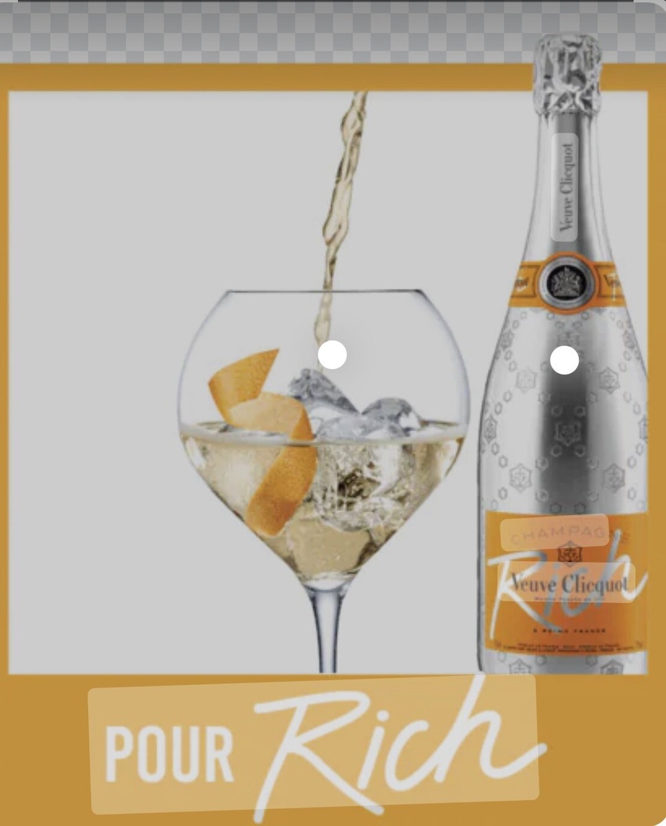 VEUVE CLICQUOT BRUT RICH DUMMY EMPTY BOTTLE SEALED 750 Ml