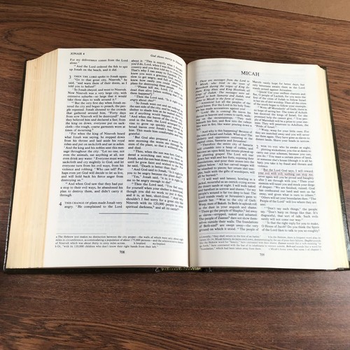 The Living Bible Scriptures Paraphrased Hardcover Edition Brown 1020 Pages 1974 - Imagen 14 de 24