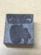 Vintage Michelin Tire Press Stamp block