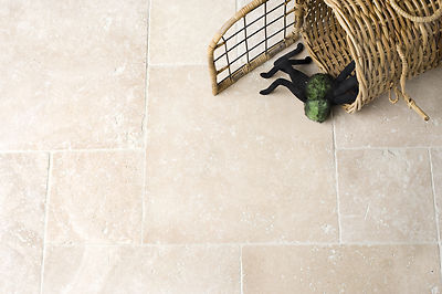 TROMMELT TRAVERTIN BODEN- & WANDFLIESEN 610x406x12mm 69,99£ pro qm - paketangebot