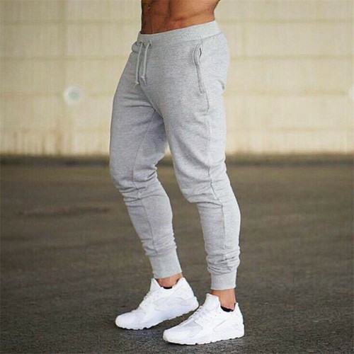pantaloni sportivi uomo casual coulisse piede piccolo corsa fitness pantaloni slim - Foto 6 di 27