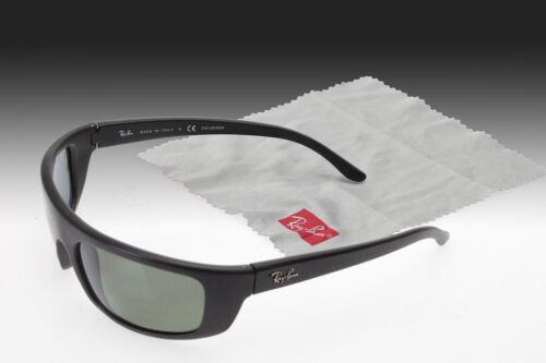 Ray-Ban Sunglasses RB 4053 601 - S/9A 3P- Matte Black Frame Polarized Green Lens - Picture 3 of 7