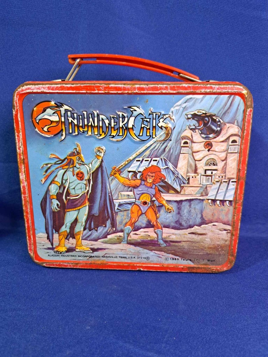 鉄製　BOX 80's Thundercats Action Cartoon Superhero Vintage 80s Metal Lunchbox