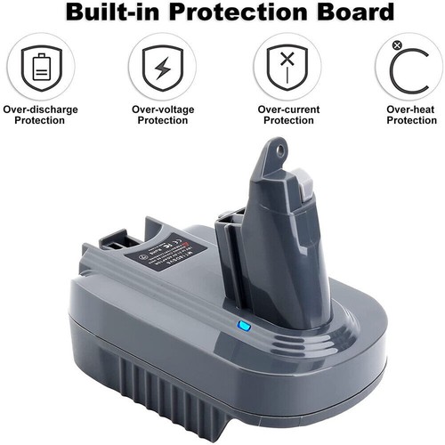 Adapter For Makita Dewalt Milwaukee18V Battery Convert To Dyson V6 Battery - Picture 4 of 11