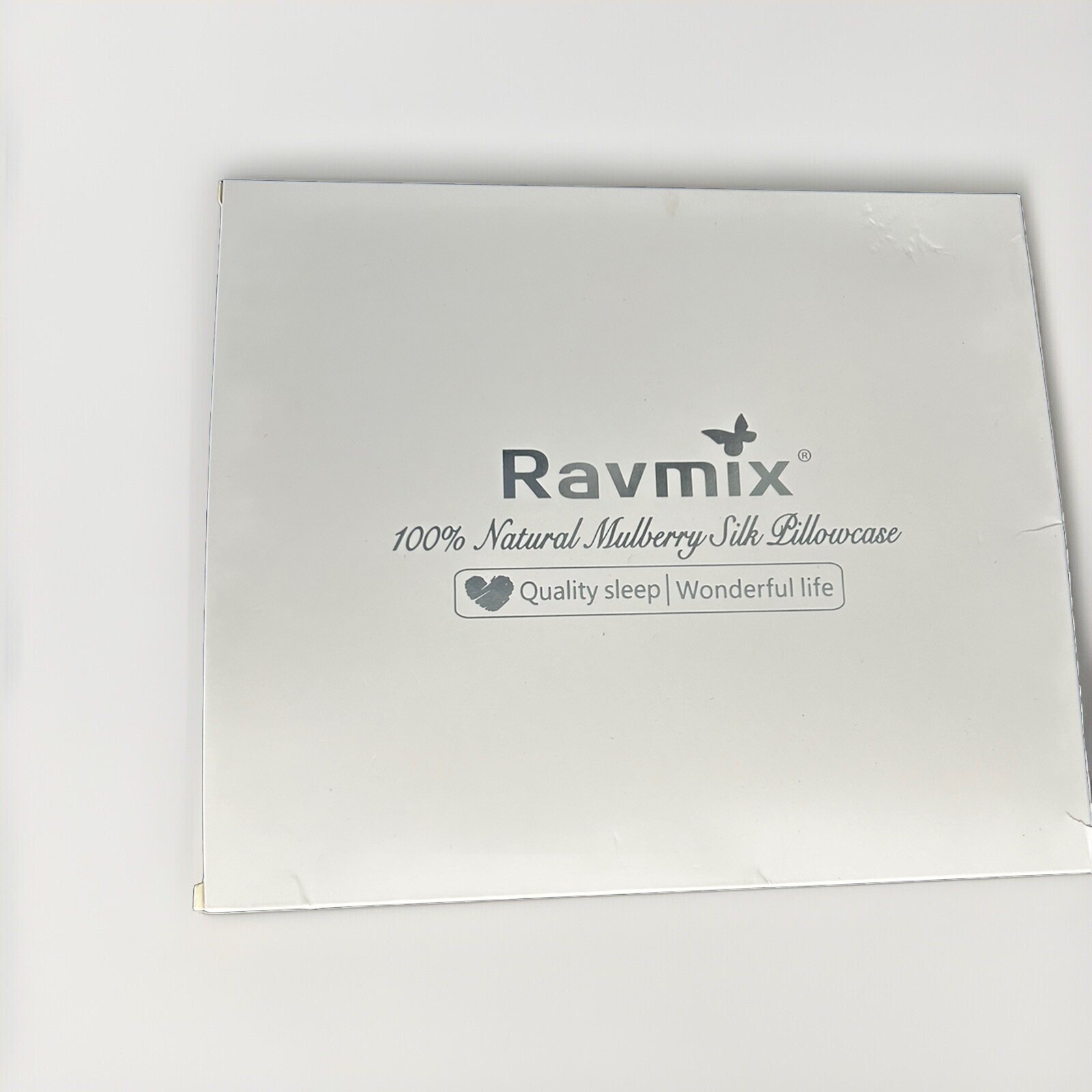 Ravmix Silk Pillowcase For Hair Skin Ivory Standard Size 20
