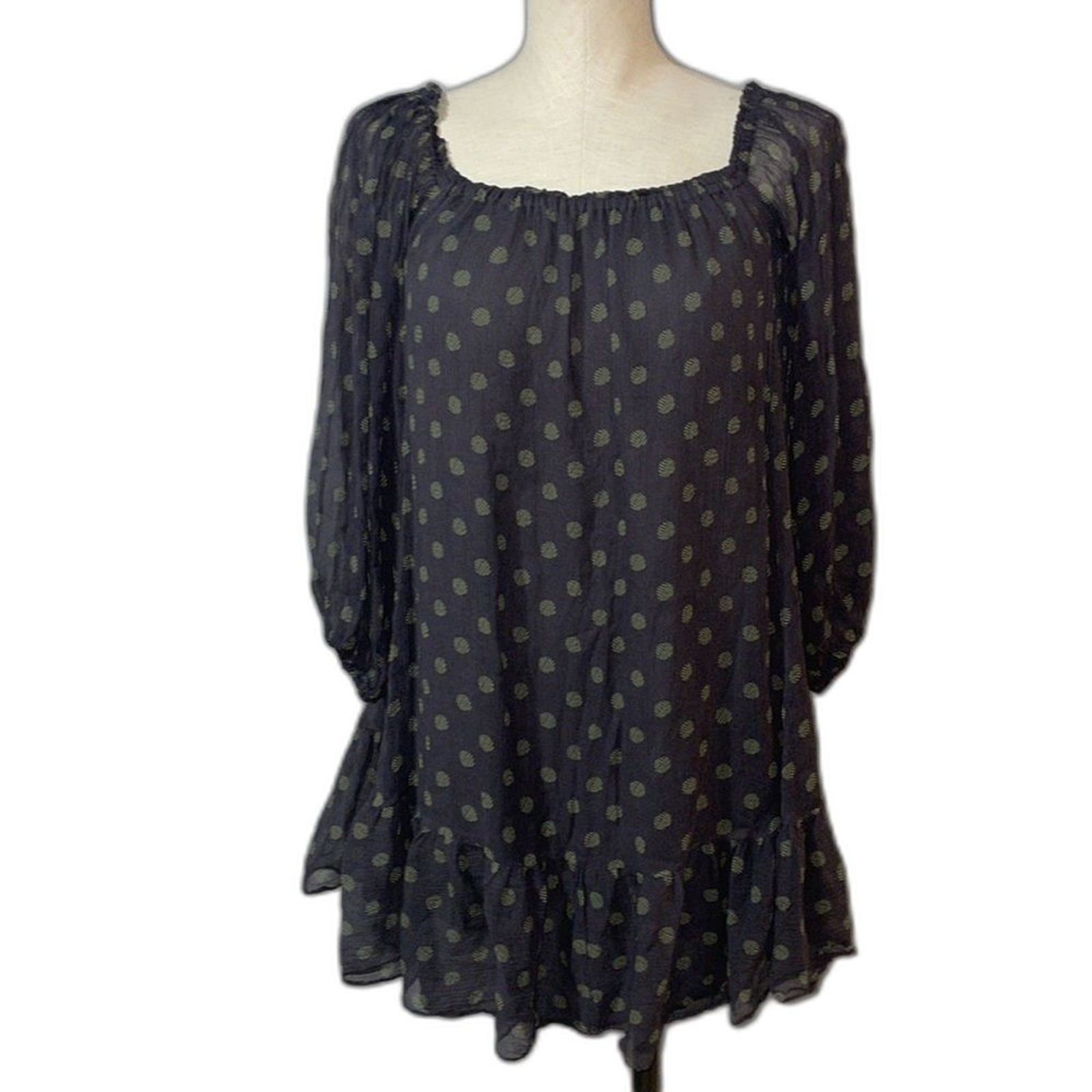 Moda International Victoria’s Secret Y2K Silk Babydoll Dress size XS Polka Dot