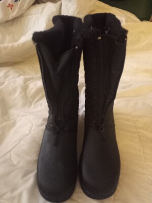 TOTES WOMENS JONIE INSULATED BLACK WATERPROOF