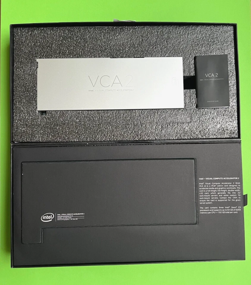 Intel Visual Compute Accelerator 2 Intel VCA2  VCA1585LMV  4K Ultra HD