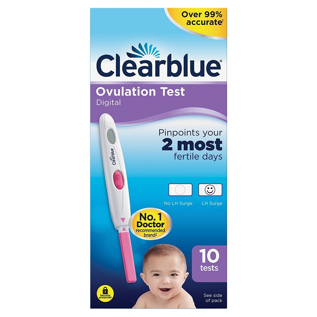 10 Clearblue Digital Ovulation Fertility Tests Pregnancy Urine