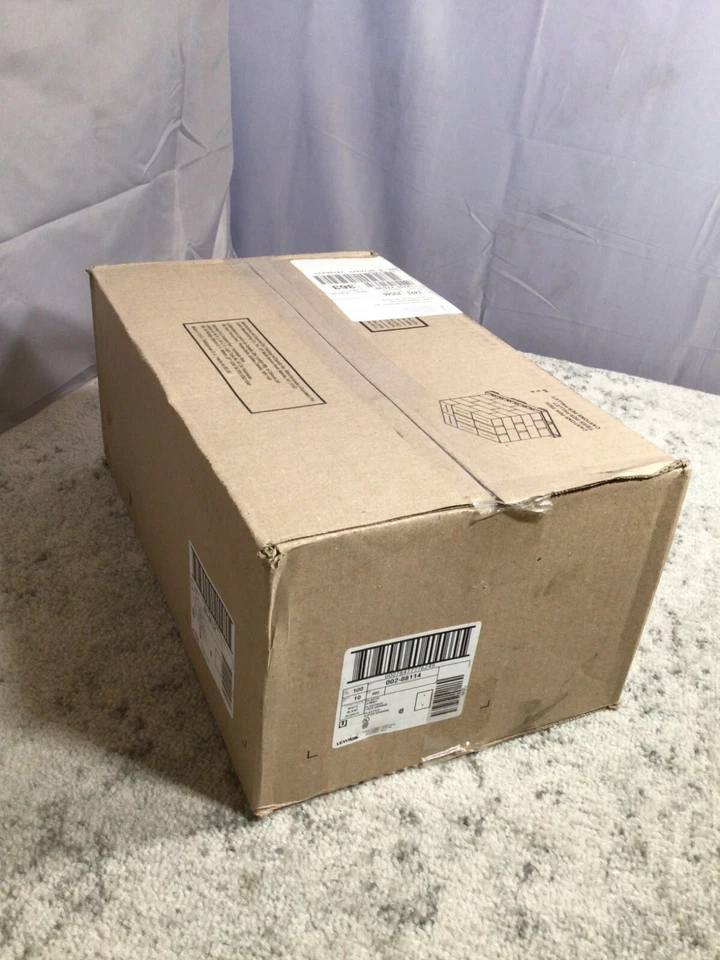 Placa de pared blanca en blanco Leviton de 1 velocidad, Jumbo/de gran tamaño, termoplástico cantidad 100 Foto 3 de 4