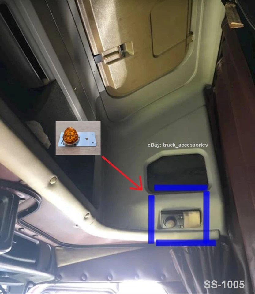 JML Freightliner FLC/FLD Classic Above Door Watermelon Light Plate ONLY - Image 3 of 4