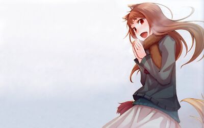 Anime spice and wolf animal ears holo the wise  Custom Playmat Mat Pad