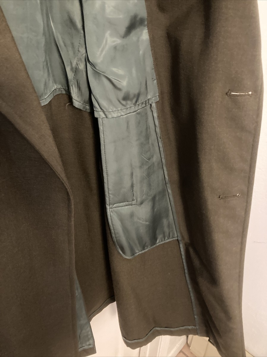 VINTAGE 1977 USMC Marine Corps Wool Overcoat Serge Green MC VINTAGE 1977 USMC Marine Corps Wool Overcoat Serge Green MC