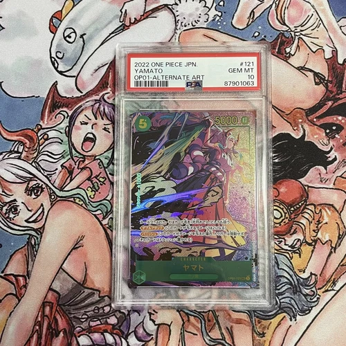 PSA10 One Piece Card Game Japanese Yamato Alternate Art Parallel Rare OP01-121