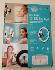 10" LED Ring Light Adjustable W/PHONE HOLDER TABLE TRIPOD FREE SHIPPING