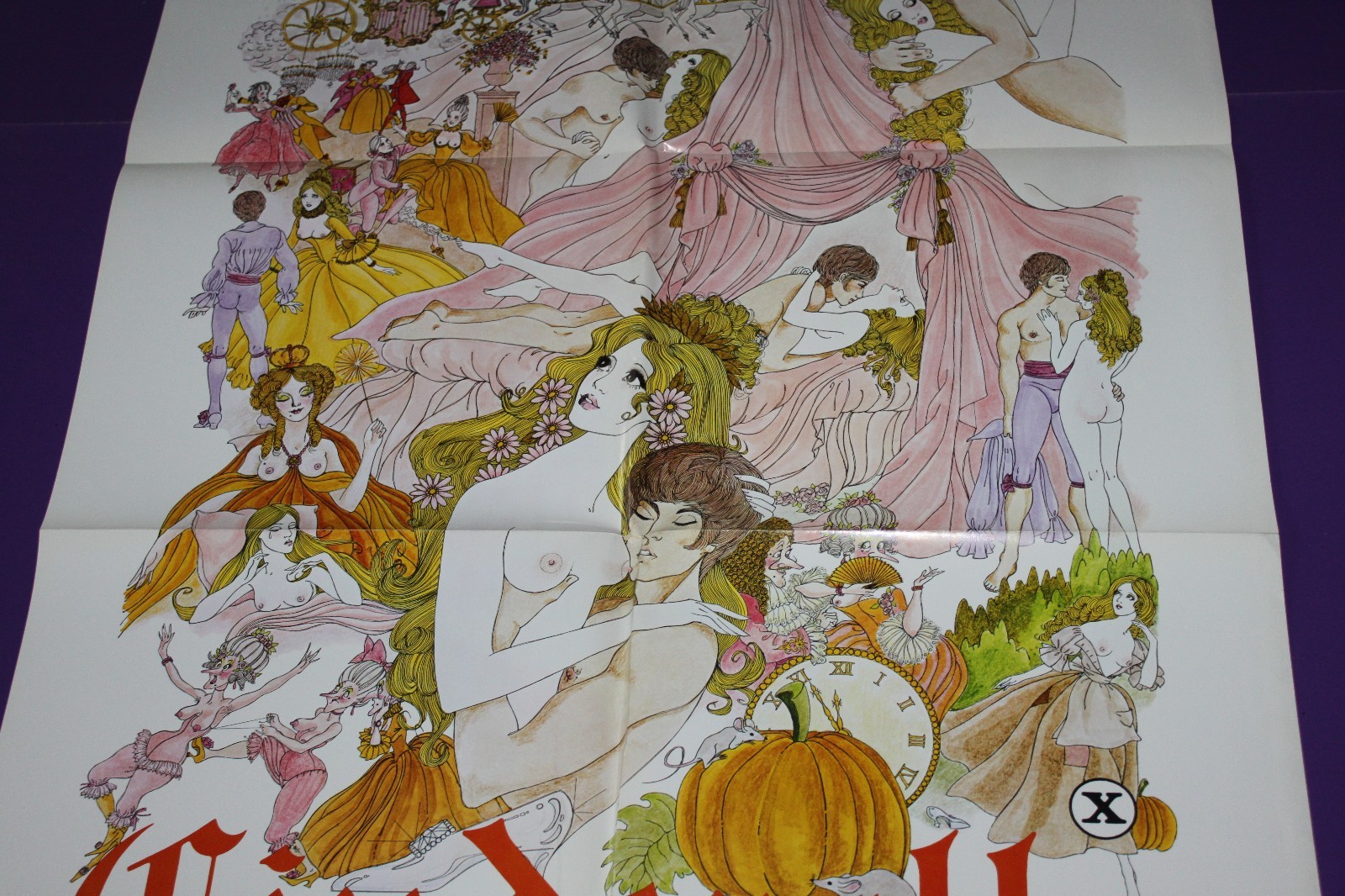 CINDERELLA MOVIE POSTER ADULT FANTASY SEXPLOITATION ORIGINAL ONE SHEET