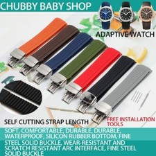 21mm Orange Red Green Rubber Watchband For Patek Philippe Aquanaut 5164a 5167a