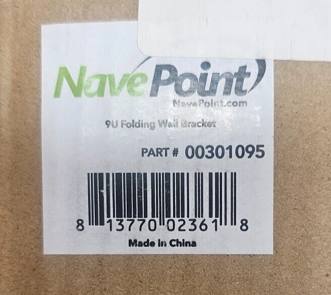 New Navepoint Flat Folding 9U Wall mount Bracket Extendable Network Rack 19x17" - Image 4 of 4