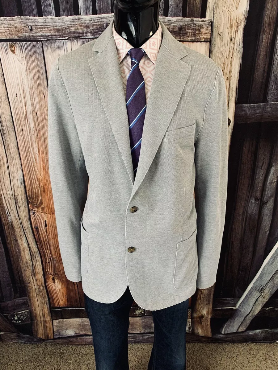 Unstructured cotton blazer sale
