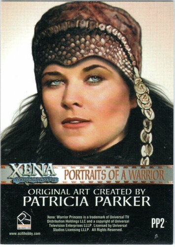 Xena Warlord PP2 Portraits of a Warrior Art & Images insert card~Patricia Parker - Picture 2 of 2