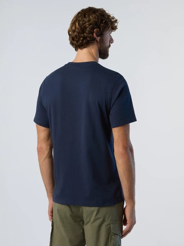 North Sails maglietta girocollo uomo in 5 colori cotone organico logo grande - Foto 13 di 30