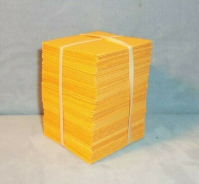 NEW 250 Canary CardStock Handcut 1.75'' X1.75'' InsertsForFlips(can be for crafts)
