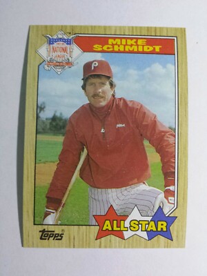 MIKE SCHMIDT 1987 TOPPS BASEBALL CARD # 597 C6526