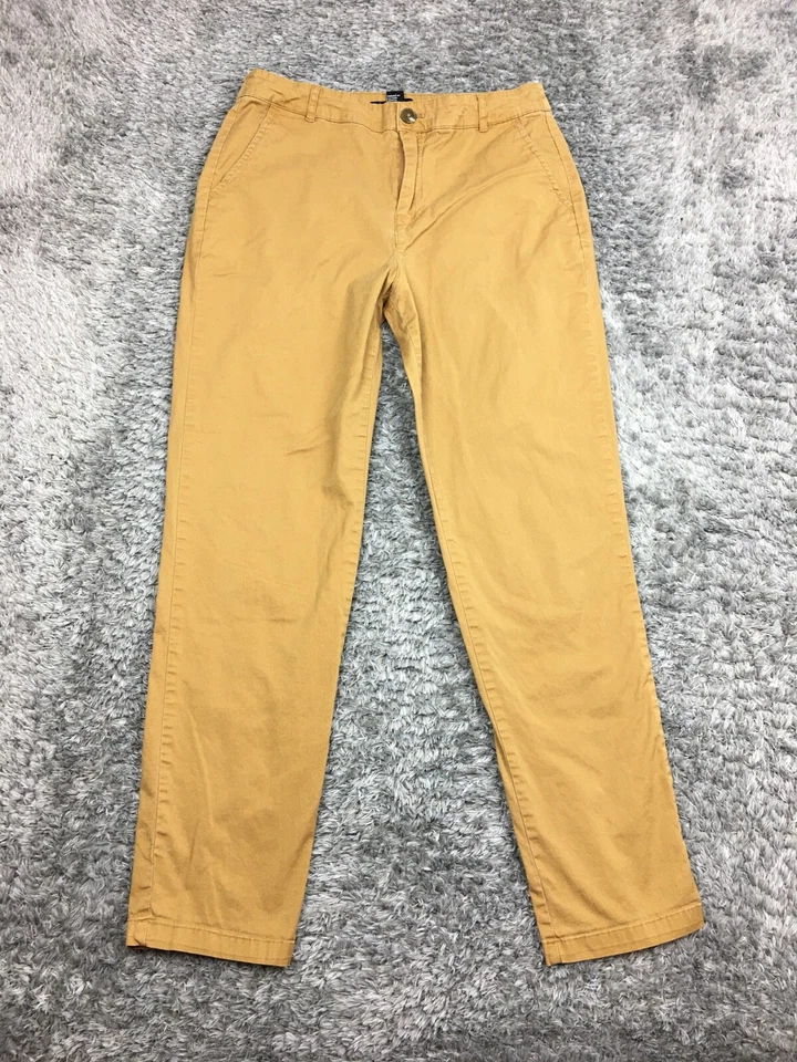 Pantalones Forever 21 caqui para mujer talla mediana chinos de sarga ajustados Foto 3 de 4