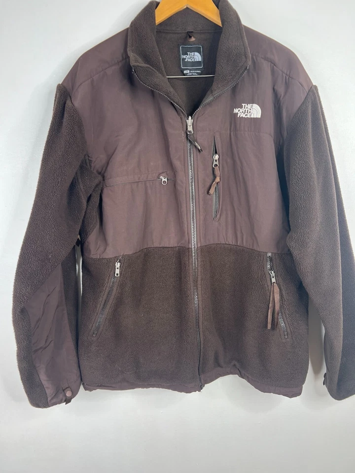 The North Face Fleece Glacier Jacket Mens Sz L Black Brown Full Zip - Image 2 of 4
