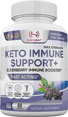 8-in-1 Immune Support - Elderberry, C, B6, E, Zinc, Garlic, Turmeric, Echinacea