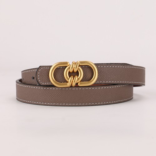 Women Genuine Leather Belt Double Cowhide Belt for Jeans Skirts - Picture 11 of 14
