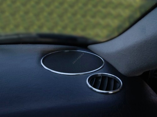 Per AUDI 80 B3 B4 Anelli del cruscotto in alluminio lucidato per altoparlanti x4 - Picture 6 of 9