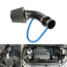 76mm 3" Car Cold Air Intake Turbo Filter Air Filter Induction Flow Hose Pipe Kit