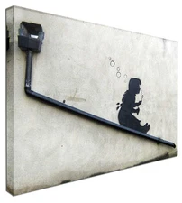 Bubble Girl -  NEW BANKSY Canvas Wall Art Picture Print