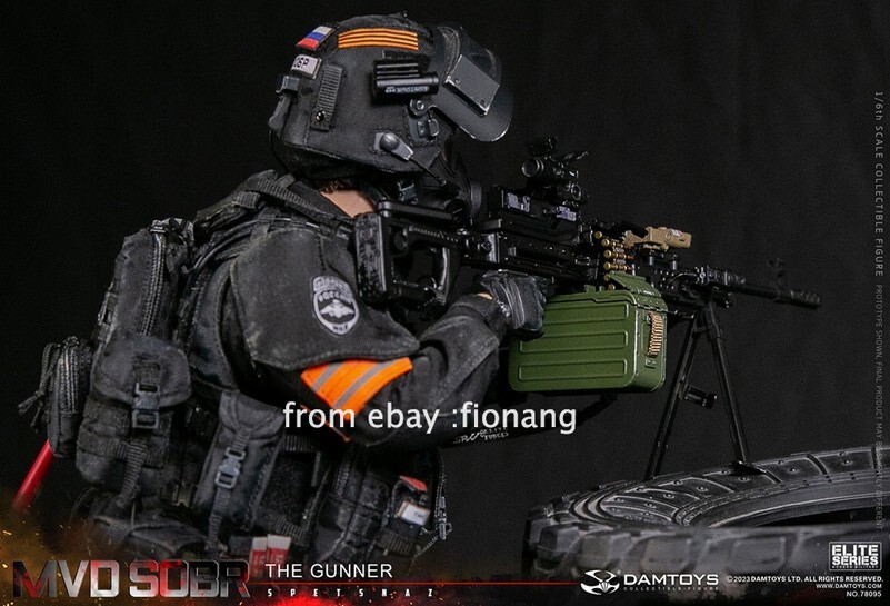 DAMTOYS : 1/6 RUSSIAN SPETSNAZ MVD SOBR PKM GUNNER NO.78095 DAMTOYS : 1/6 RUSSIAN SPETSNAZ MVD SOBR PKM GUNNER NO.78095