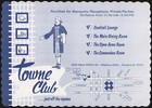 Vintage placemat TOWNE CLUB restaurant cocktail lounge man map Madison Wisconsin — photo 2