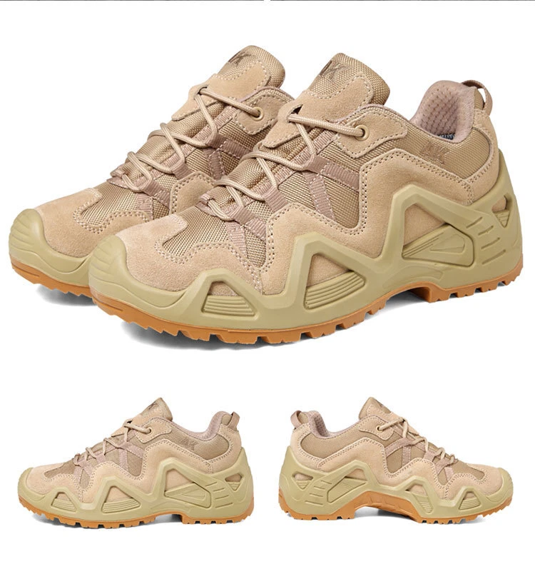 Desert Fans Tactical Lightweight Breathable Outdoor Low Top Hiking Combat Boots - Image 2 of 4