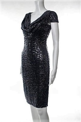 dark gray sequin dress