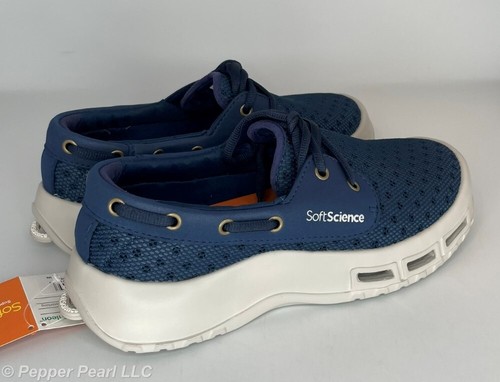 SoftScience The Fin Men’s 7-8 Deck Boat Casual Comfort Shoes Blue or Sage - Picture 16 of 42