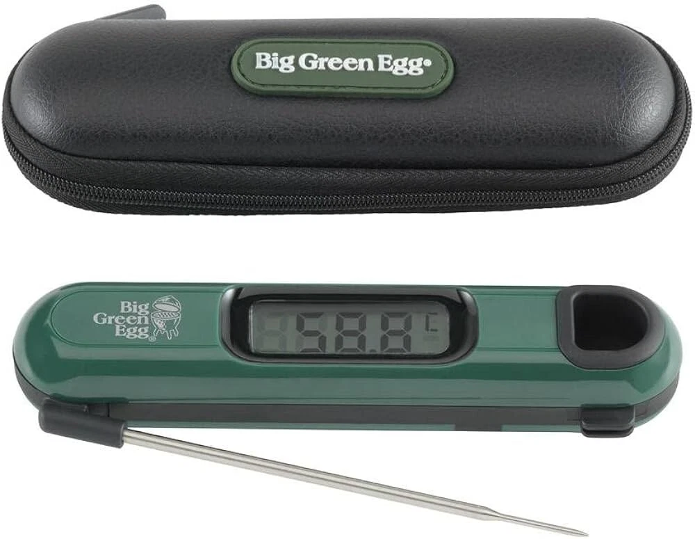 Big Green Egg 119575 Instant Read Thermometer With Case, NEW