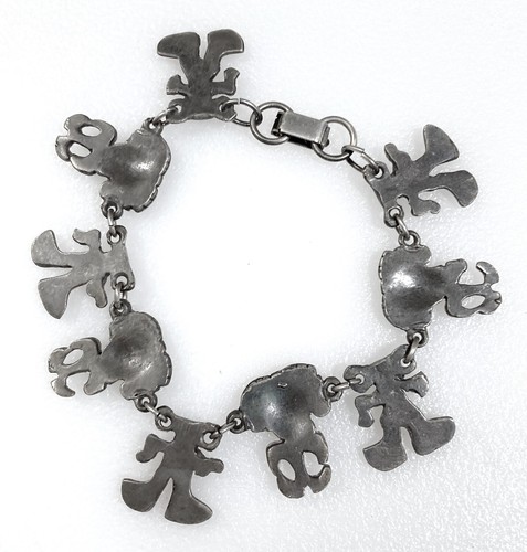 Alva Museum Replicas Bracelet Etruscan Revival Pixie Gremlin 7.25" - Picture 2 of 4